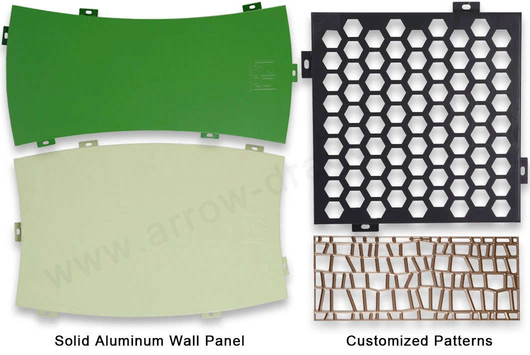 Powder Coating Aluminum Solid Panel for Curtain Wall/ Facade