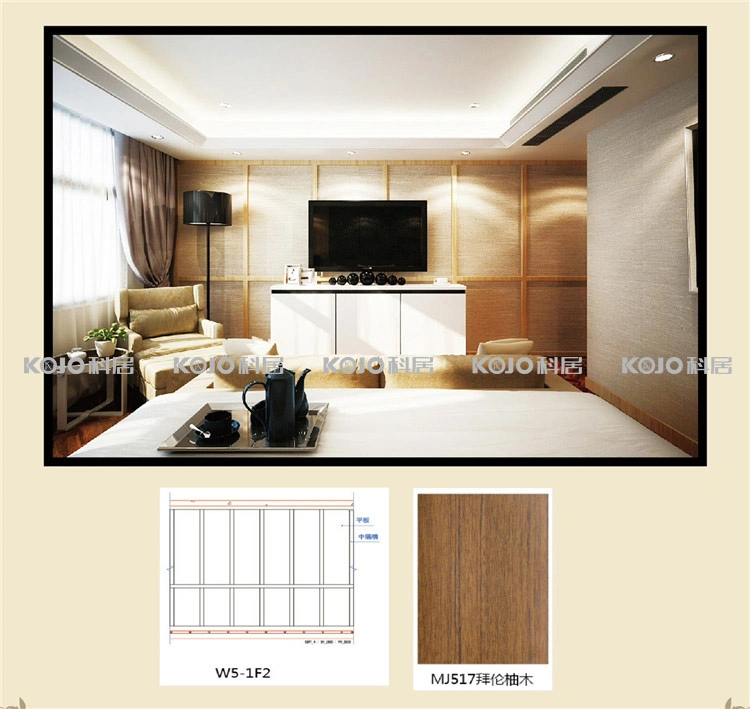 Wood-Plastic Composite Wood Veneer Paint-Free PVC Wall Panel Decorative Board UV Integrated Board Decoration Material Manufacturer