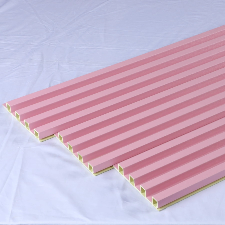 3D Hollow Core Colored Slat WPC Wall Panel for Decorative Lattice