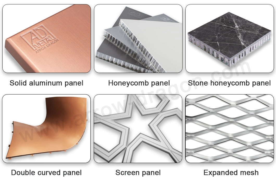 Powder Coating Aluminum Solid Panel for Curtain Wall/ Facade